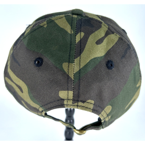 USA Green Camouflage Ball Cap Hat Adult Adjustable Back Strap Fits Most - Picture 7 of 13